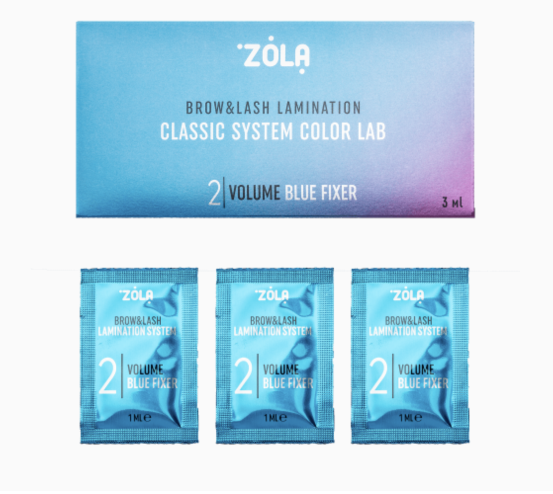 ZOLA Color Lab Set &ndash; Volume Blue Fixer (3 x 1ml) | Sterke Fixatie voor Brow & Lash Lift