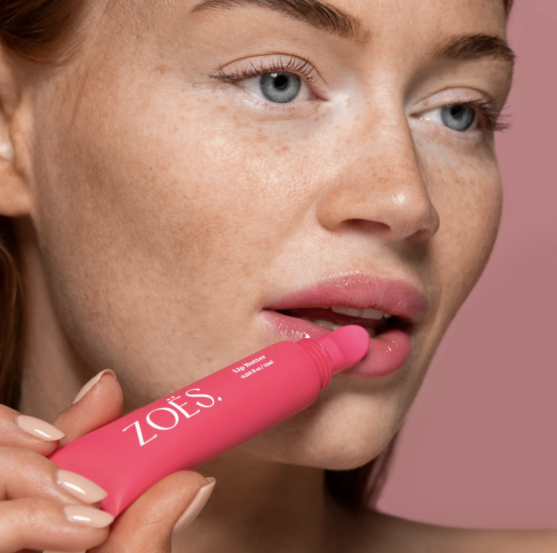 Zoes | Lip Butter Raspberry 15ml | Hydraterende Lipverzorging met SPF 8 & High Shine