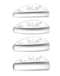 INLEI® "ONLY1" NATUURLIJKE KRUL/SILICONE CURLERS 4 SIZES MIX