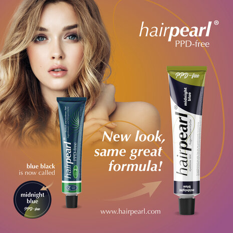 Hairpearl PPD-free Eyebrow Tint – Midnight Blue
