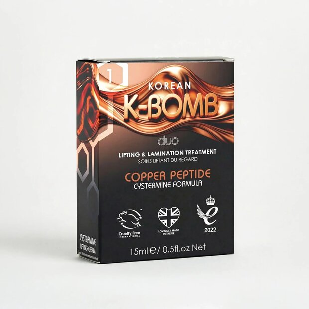 K-Bomb Step 2 Neutraliserende Lotion &ndash; Lash Lift &amp; Brow Lamination (10 sachets)
