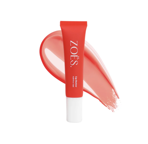 Zoes | Lip Butter Strawberry 15ml | Hydraterende Lipverzorging met SPF 8 &amp; High Shine