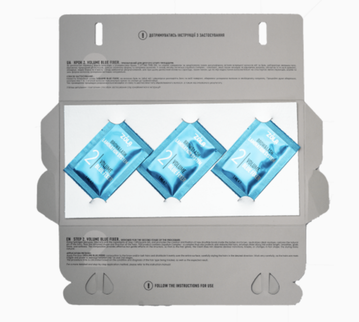 ZOLA Color Lab Set &ndash; Volume Blue Fixer (3 x 1ml) | Sterke Fixatie voor Brow &amp; Lash Lift
