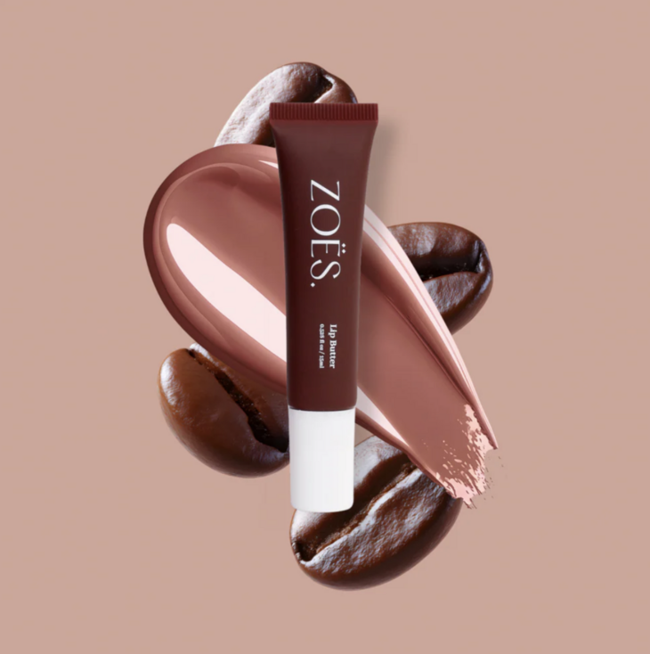 Zoes | Lip Butter Coffee 15ml | Hydraterende Lipverzorging met SPF 8 &amp; High Shine